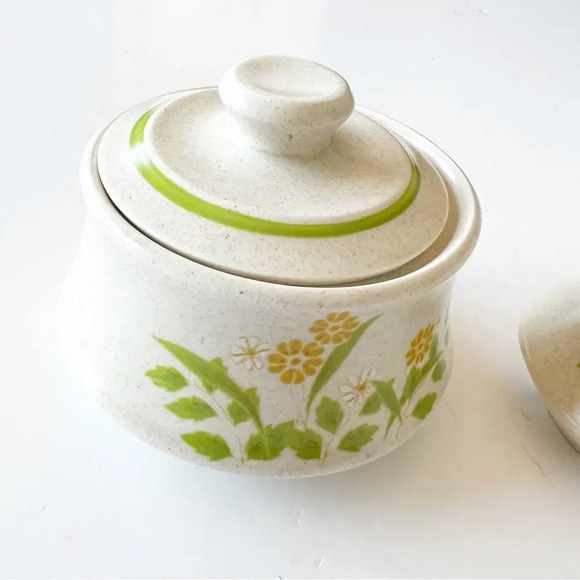 Nikko Ceramics Japanese Cream and‎ Sugar 80s Floral Cottagecore Pottery Fairykei - Picture 4 of 11